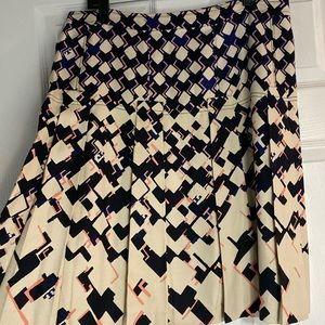 Tori Burch pleaded multicolored skirt